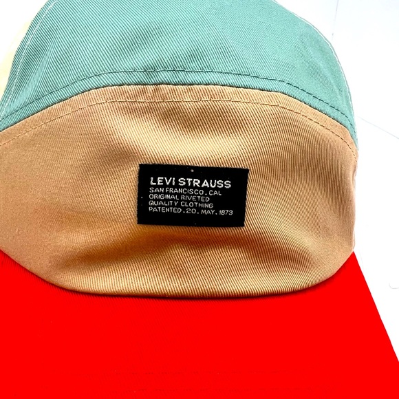 LEVI STAUSS HAT/CAP, FUN 4 COLORS, CREAM, GREEN, TAN, RED, DUER LIGHT MATERIAL - Picture 5 of 12